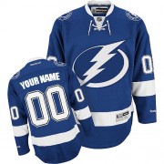 Reebok Tampa Bay Lightning Men's Blue Premier Home Customized Jersey