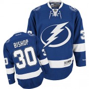 Reebok Tampa Bay Lightning NO.30 Ben Bishop Men's Jersey (Blue Premier Home)