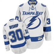 Reebok Tampa Bay Lightning NO.30 Ben Bishop Men's Jersey (White Premier Away)