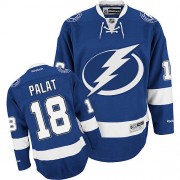 Reebok Tampa Bay Lightning NO.18 Ondrej Palat Men's Jersey (Blue Authentic Home)