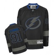 Reebok Tampa Bay Lightning NO.91 Steven Stamkos Men's Jersey (Black Ice Authentic)