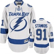Reebok Tampa Bay Lightning NO.91 Steven Stamkos Youth Jersey (White Authentic Away)