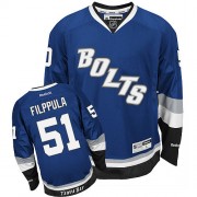 Reebok Tampa Bay Lightning NO.51 Valtteri Filppula Men's Jersey (Blue Authentic Third)