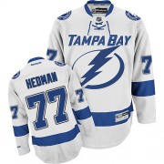 Reebok Tampa Bay Lightning NO.77 Victor Hedman Men's Jersey (White Authentic Away)
